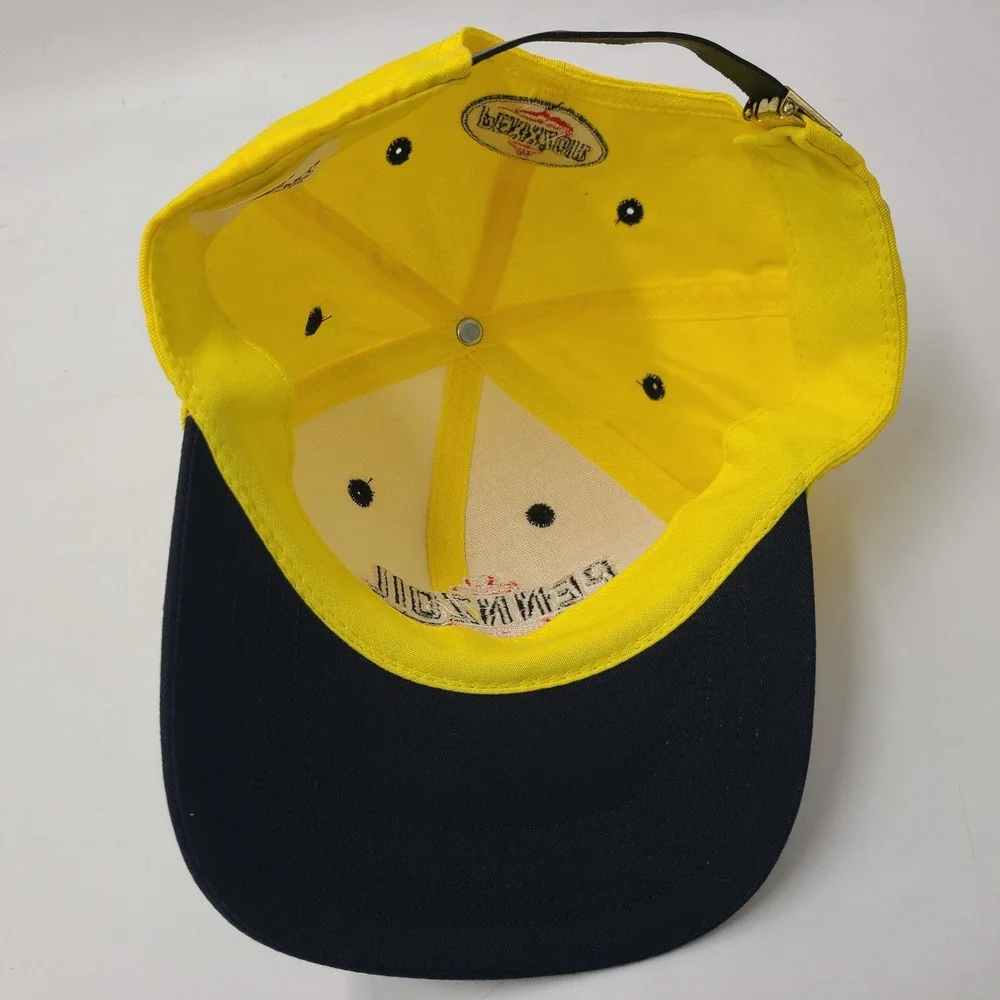 Vintage Pennzoil Racing‎ Hat Strapback K-Products Yellow Black NASCAR Cars Men